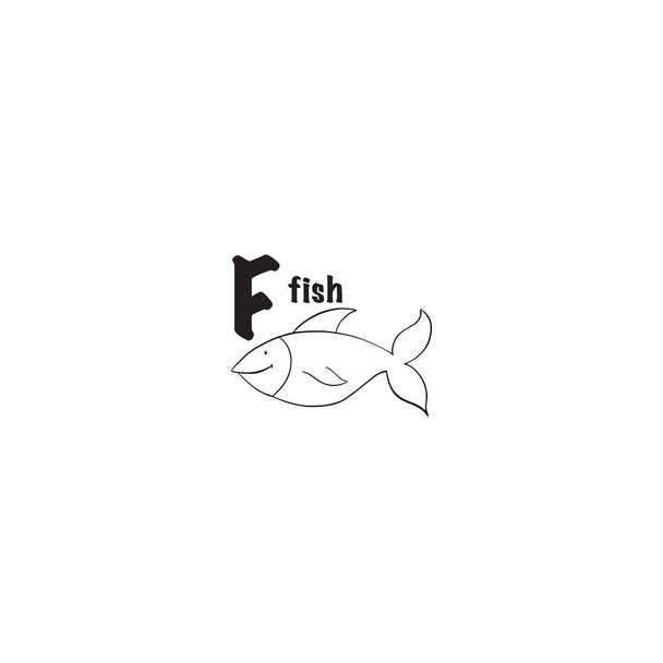 Ryby zbarvení stránky - Vektor, obrázek