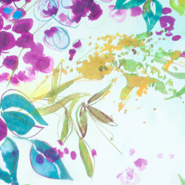 Tkaniny jedwabne tekstury. kwiatów Studio fotografii - Zdjęcie, obraz