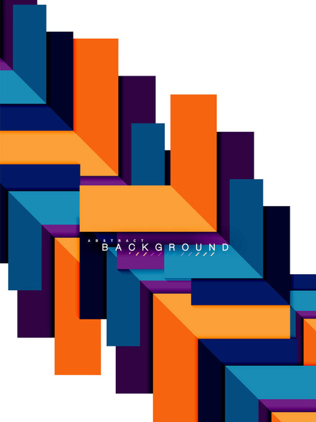 Multicolored abstract geometric shapes, geometry background for web banner - Vector, Image