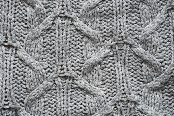 couleur gris tricoté texture de fond macro
 - Photo, image