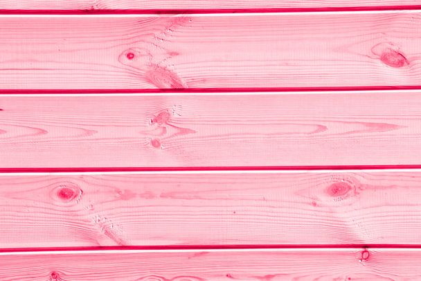 Texture, background, pattern. The red-painted boards are visible from above as a background with space for copying and assembling. - Photo, Image