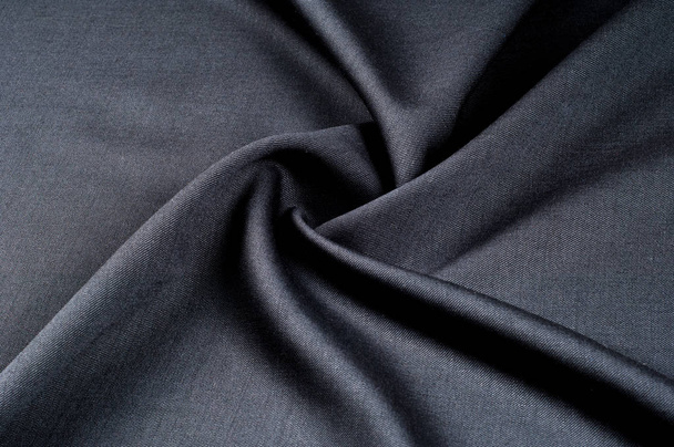 Textura pozadí, vzor. hadřík vlněný oblek šedý. Originální flanel je vždy vyrobena z Mykaná příze mykaná flanel je ideální pro použití v chladných měsících roku, je to těžký, útulné a měkké. - Fotografie, Obrázek