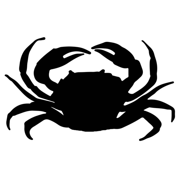 vector illustration of a crab silhouette - Vector, Image