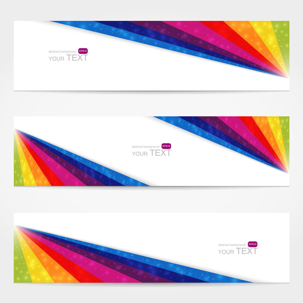 website banner set with place for your text - Vector, Image