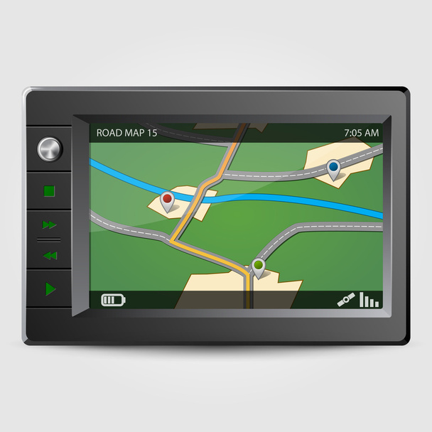 GPS moderno, ilustración vectorial
 - Vector, Imagen