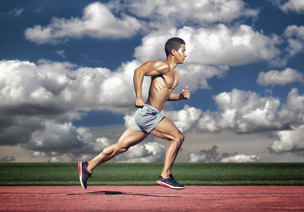 Sport concept. Runner man - Photo, Image
