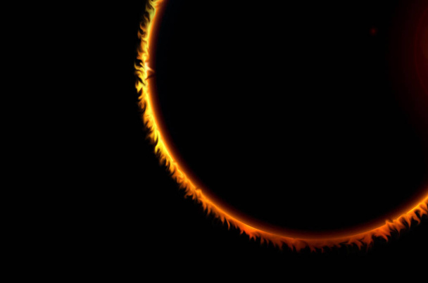 solar eclipse into the darkness - Photo, Image