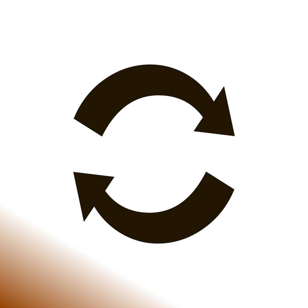 Icône plate de l'illustration simple cyclique
 - Vecteur, image