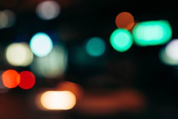 close up view of colorful bokeh lights as background - Photo, Image