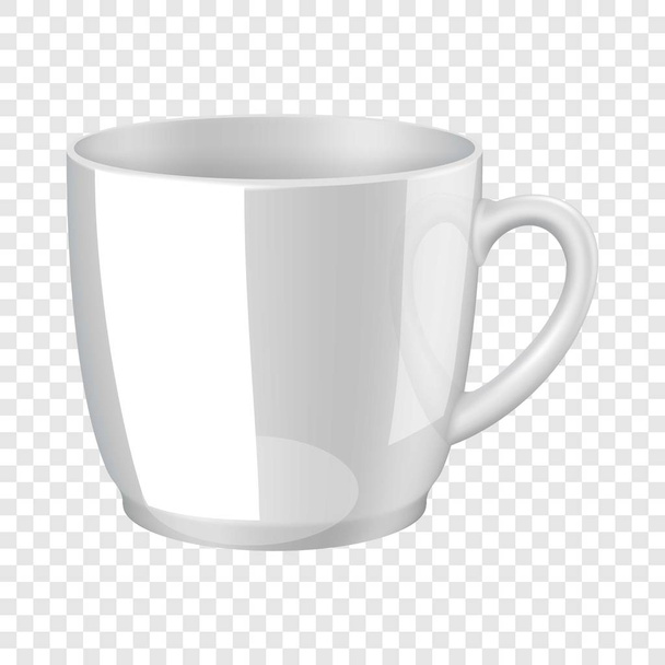 Макет білої чашки, реалістичний стиль
 - Вектор, зображення