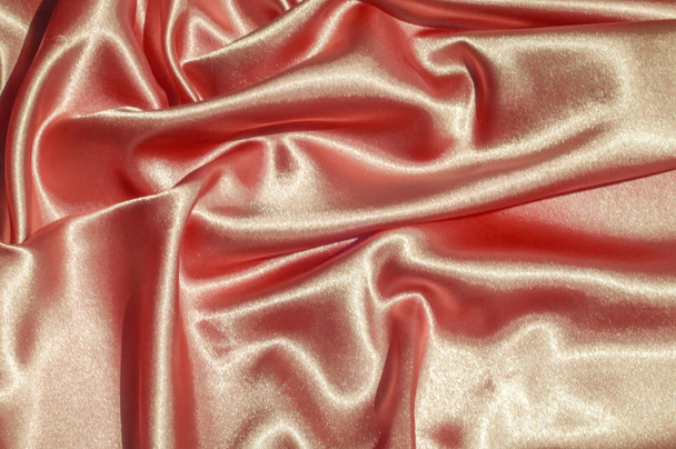 Texture, fabric, background. Abstract background of luxurious fabric or liquid waves or wavy grunge crease silk satin texture of velvet material or luxurious Christmas or elegant background. gold - Фото, зображення