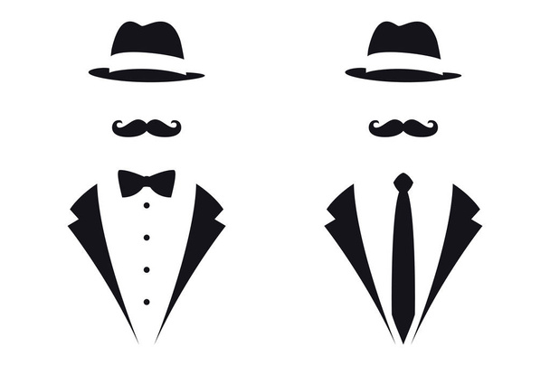 Gentleman Symbols. Avatar Icon. Male Sign. Vector Isolated Illustration - Vector, Image