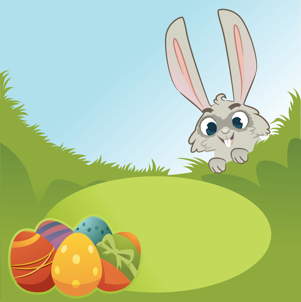 Happy Easter greeting card - Vector, Imagen