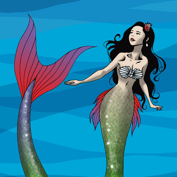 Download Mermaid Water Creature Royalty-Free Stock Illustration