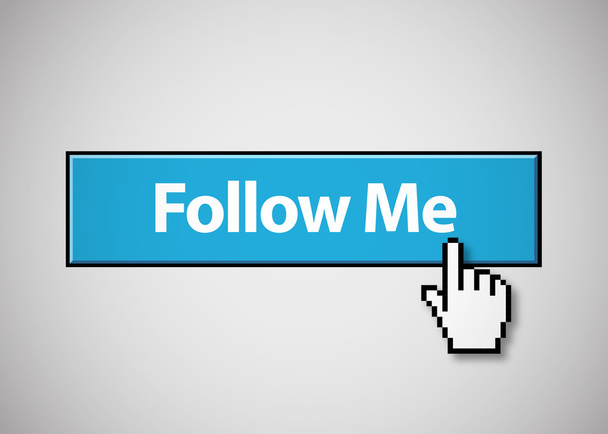 Follow Me button - Vector, Image