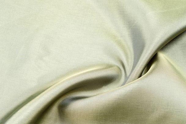 Padrão de fundo da textura. Tecido seda cáqui, verde, cinza campo, dourado, azeitona, cor de pêra
. - Foto, Imagem