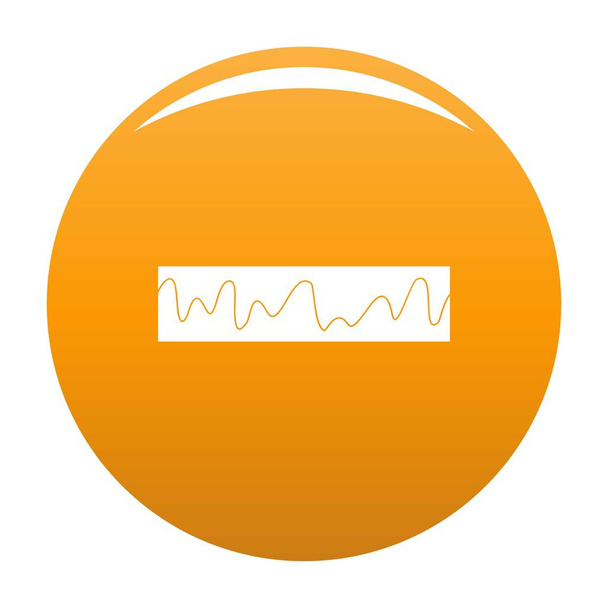 Equalizer sonic icon vector orange - Вектор, зображення