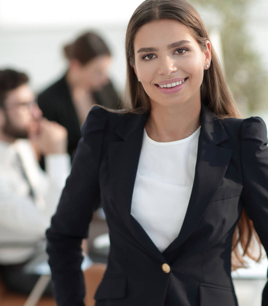 closeup.confident young business woman - Photo, image