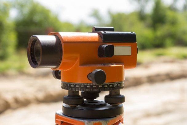 land surveyor equipment theodolite - Foto, Imagen