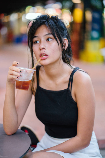 Close up portrait of cute asian girl - Zdjęcie, obraz