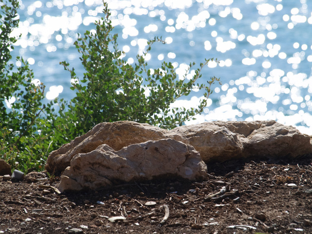 closeup πέτρες για το φόντο της θάλασσας - Φωτογραφία, εικόνα