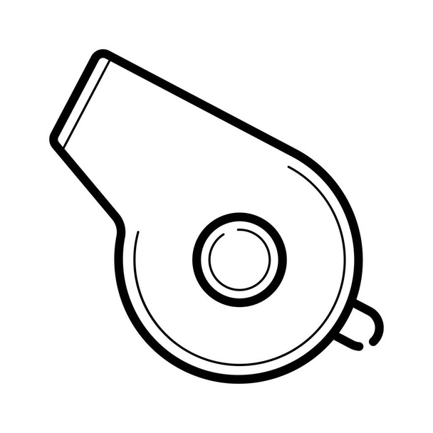 silbador icono aislado sobre fondo blanco
 - Vector, imagen