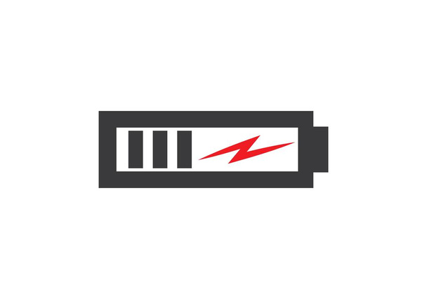 Ισχύς μπαταρίας λογότυπο διάνυσμα πρότυπο εικονιδίων - Διάνυσμα, εικόνα