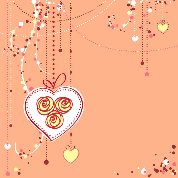 Valentine's day card - Vector, Imagen