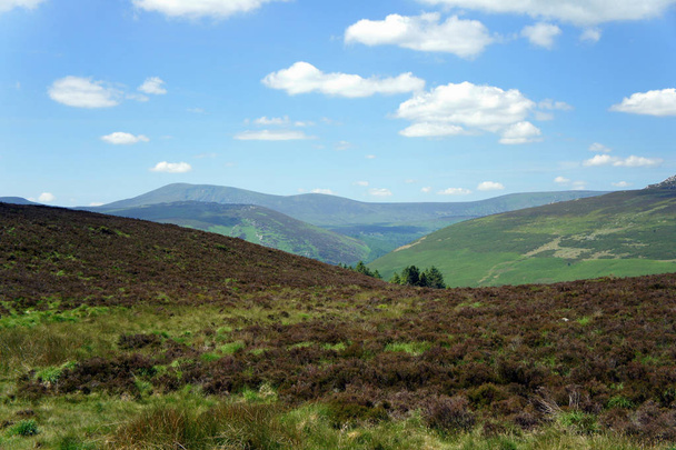 Summer sky above  the Wicklow Mountains.Ireland. - Foto, Imagem
