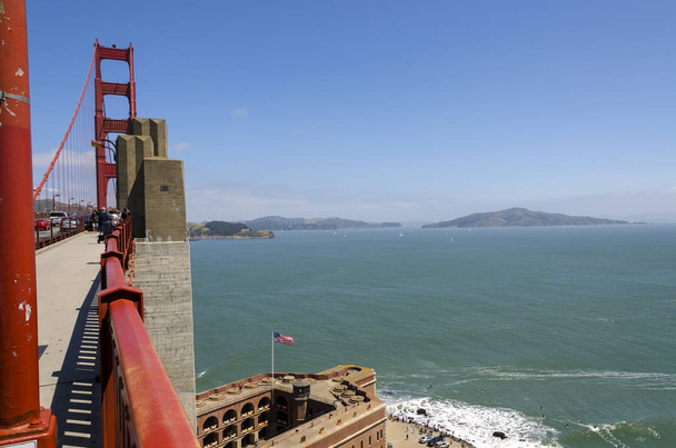 Most Golden Gate v San Francisku v Kalifornii v Americe - Fotografie, Obrázek