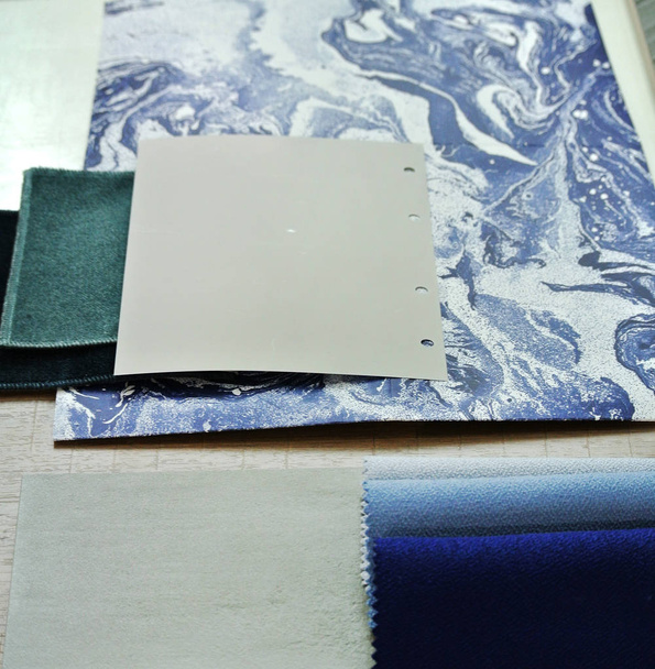 sample of fabric and materials - Photo, Image