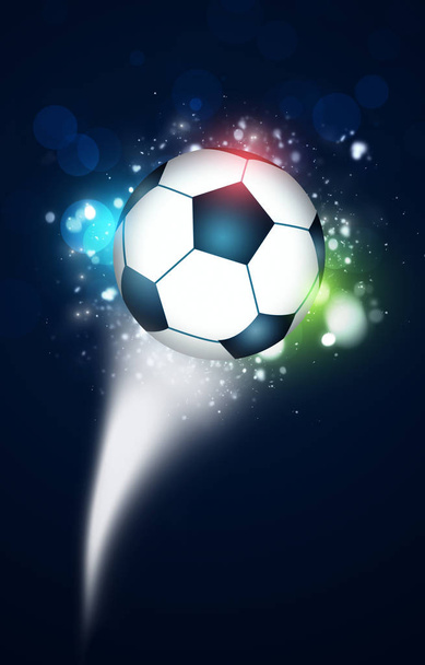 active sport multicolor background with a football ball  - Foto, immagini