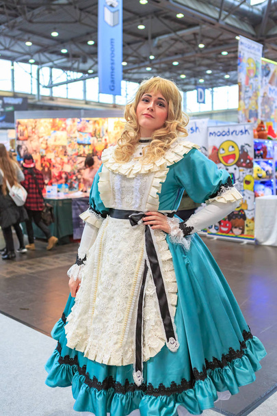 LEIPZIG, GERMANY - MARCH 16, 2018: The Manga-Comic-Convention at the book fair Leipziger Buchmesse 2018 in Leipzig, Germany - Foto, Imagen