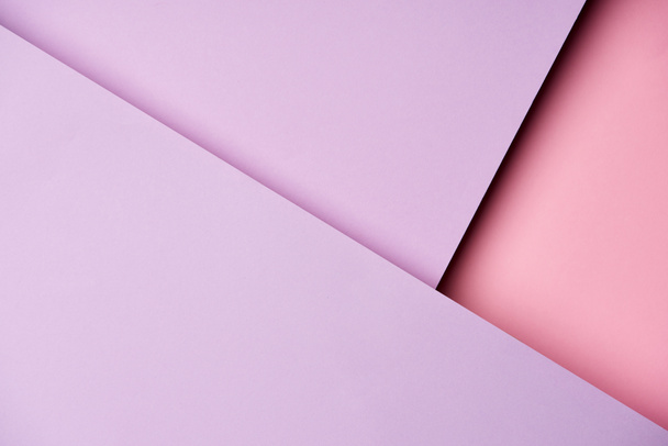 Abstract background with paper sheets in purple and pink tones - Фото, зображення