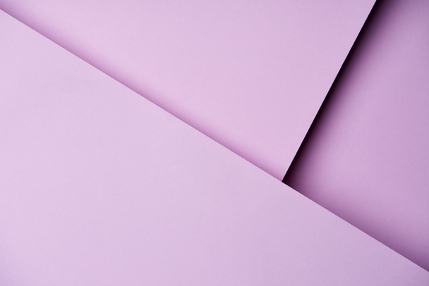 Paper sheets in light purple tones background - Photo, Image