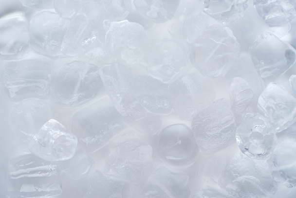 冷凍・ アイス キューブ バック グラウンドのクローズ アップ ビュー - 写真・画像