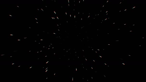 4 k robbanás részecskék univerzumban, golyó repül a térben. - Felvétel, videó