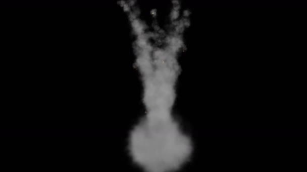4 k abstracte rook vlammen vuurwerk achtergrond, vakantie explosies deeltje achtergrond. - Video