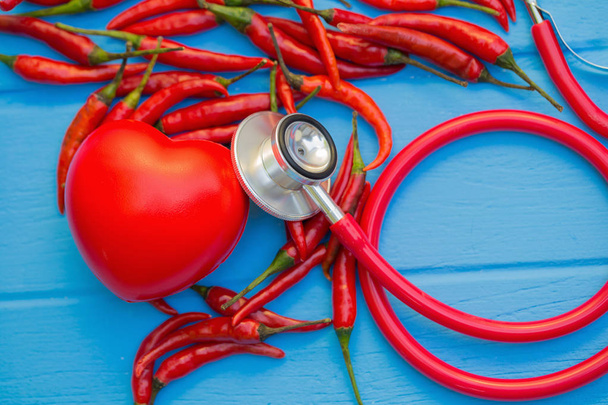 Mejores alimentos para el chile imagen concepto saludable del corazón
 - Foto, Imagen