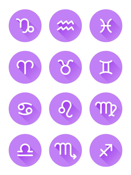 Segni zodiacali. Icone impostate. Illustrazione vettoriale
 - Vettoriali, immagini