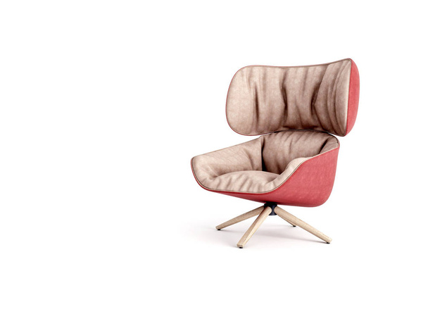 Кресло Tabano изолировано на белом / хорошем для внутренних презентаций
 - Фото, изображение