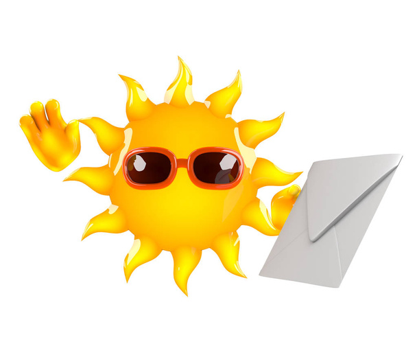3d визуализация солнца с письмом
 - Фото, изображение