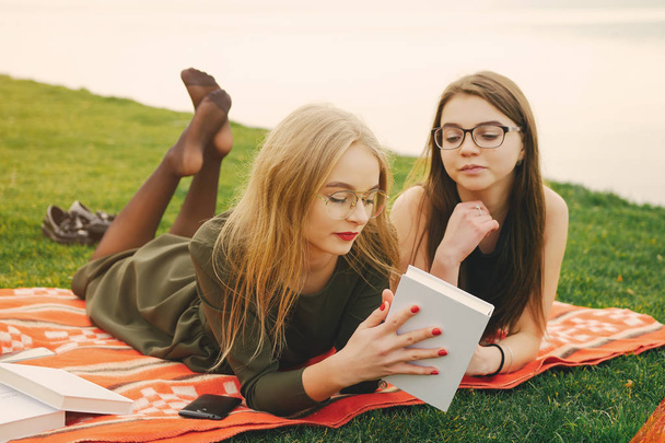 girls in a park - Photo, Image