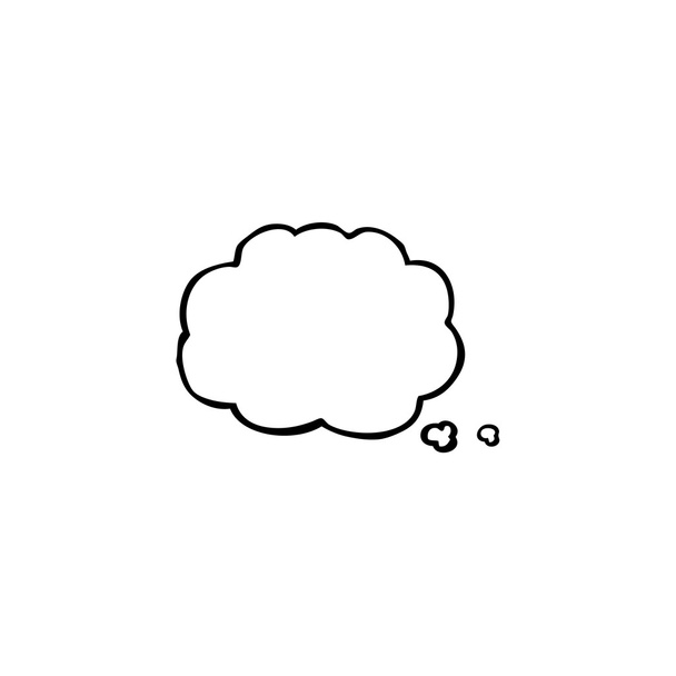 Burbuja pensamiento de dibujos animados
 - Vector, imagen