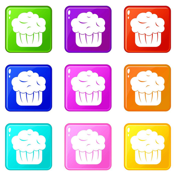 Cupcake icons set 9 - Vecteur, image