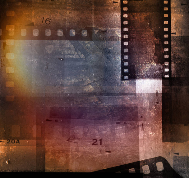 Filmové pásy negativní rámečky pozadí - Fotografie, Obrázek