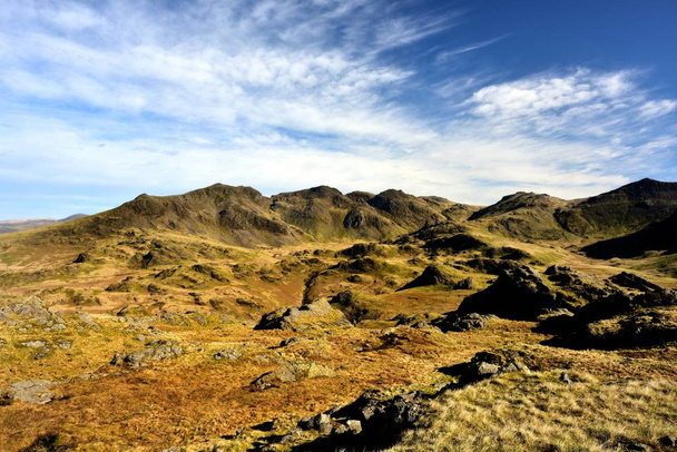Across Great Moss to teh Scafells - Photo, Image