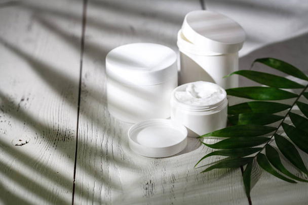 Natural organic cosmetics for hair care. Bath products, bathroom set - Фото, изображение