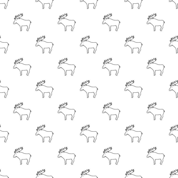 Elk pattern vector seamless - ベクター画像