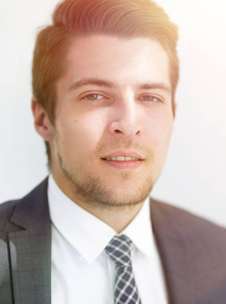 closeup.the face of a successful young man - Fotografie, Obrázek